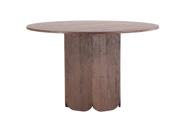 Fjôrd - Eettafel Rond - Donkerbruin - 120x120x75cm - Tekla