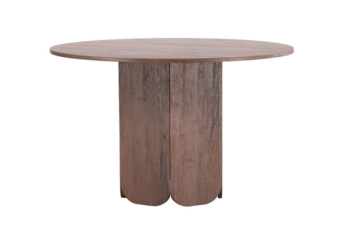 Fjôrd - Eettafel Rond - Donkerbruin - 120x120x75cm - Tekla