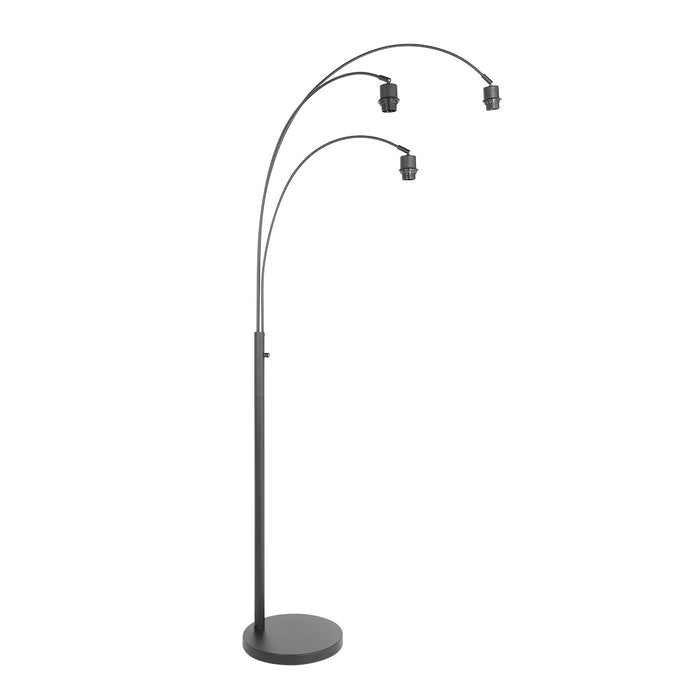 Steinhauer - vloerlamp - Sparkled Light - zwart - linnen metaal -