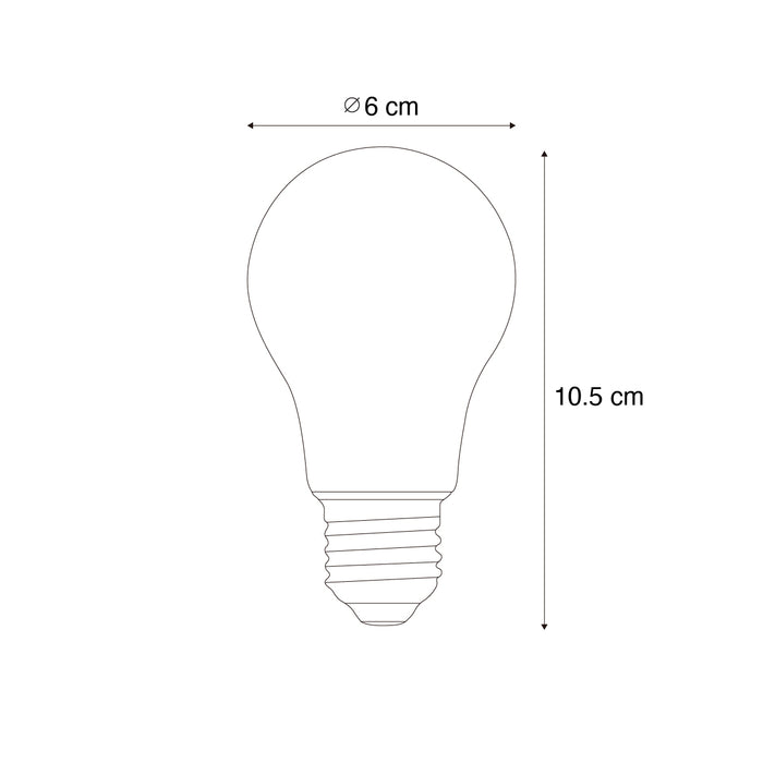 LUEDD E27 LED lamp A60 helder 2.2W 470 lm 3000K