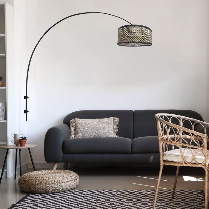 Steinhauer - wandlamp - Sparkled Light - zwart - bamboe staal - E27 -