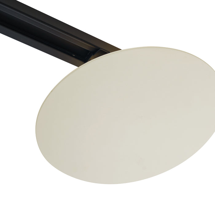 QAZQA Moderne plafondlamp beige voor railsysteem 1-fase 2-lichts -