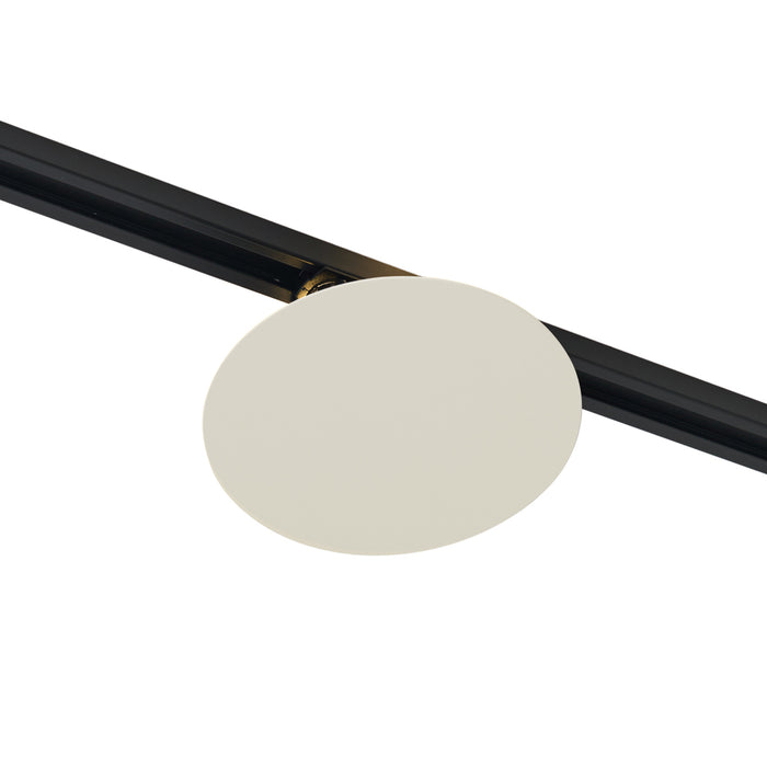 QAZQA Moderne plafondlamp beige voor railsysteem 1-fase 2-lichts -