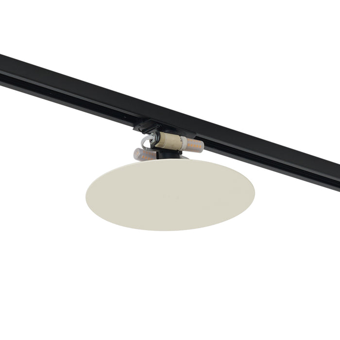 QAZQA Moderne plafondlamp beige voor railsysteem 1-fase 2-lichts -