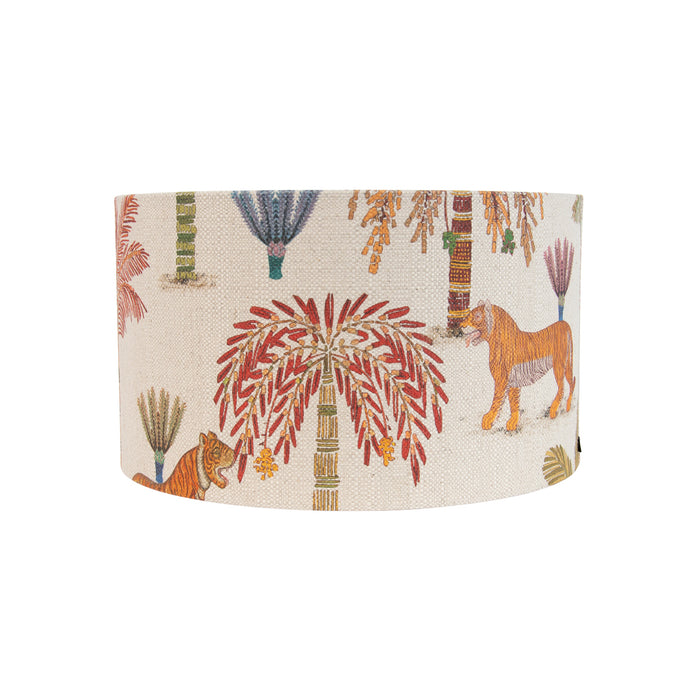 QAZQA Stoffen lampenkap multicolor met dierenprint 35|35|20