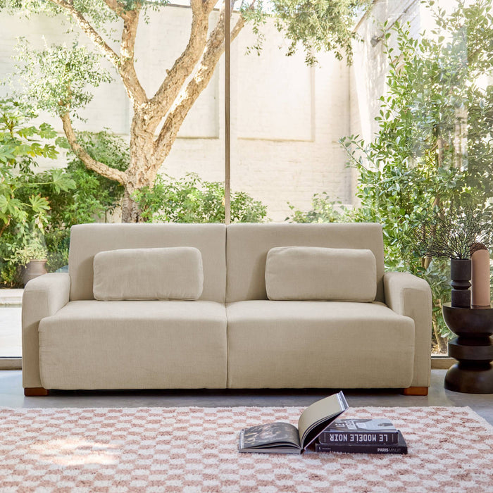 sweeek - 3-zits slaapbank stof