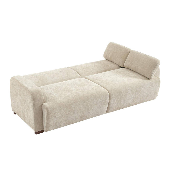 sweeek - 3-zits slaapbank stof