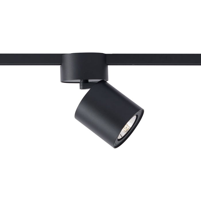 QAZQA Moderne spot zwart voor railsysteem 1-fase GU10 70mm - Iconic