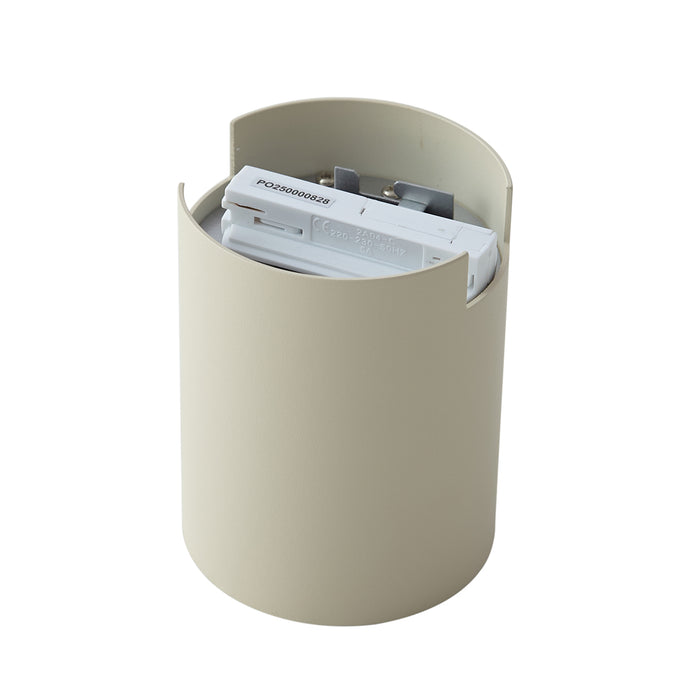 QAZQA Moderne spot beige voor railsysteem 1-fase - Iconic Rondoo Up