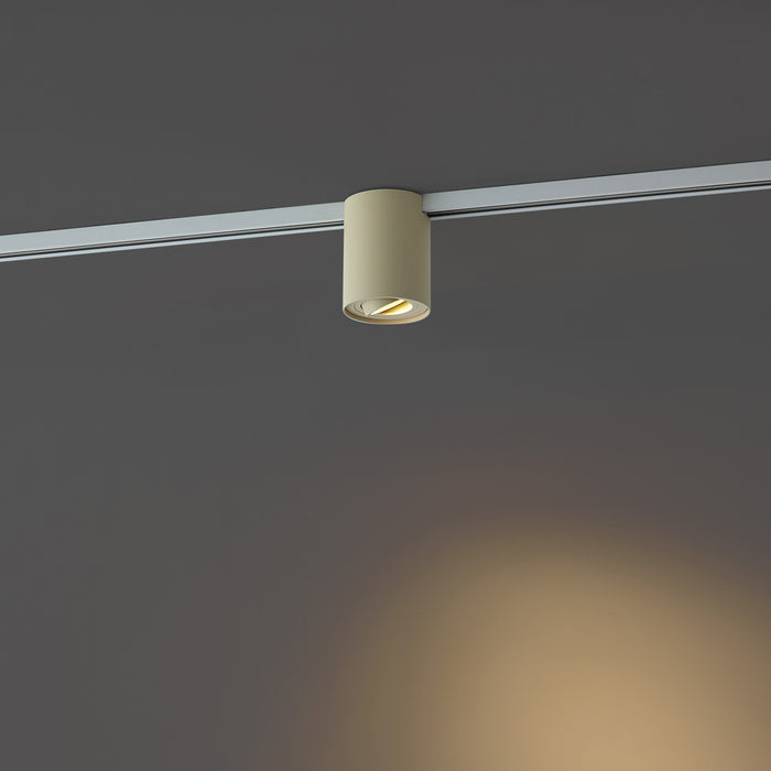 QAZQA Moderne spot beige voor railsysteem 1-fase - Iconic Rondoo Up