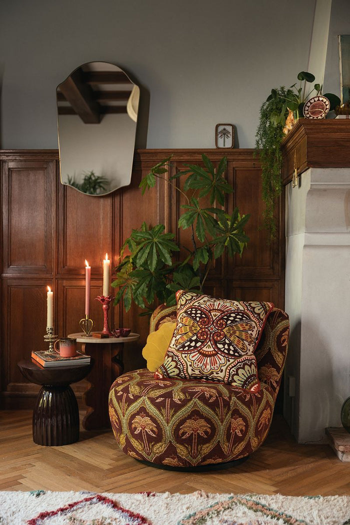 Sissy-Boy Anne draaifauteuil palm jacquard print