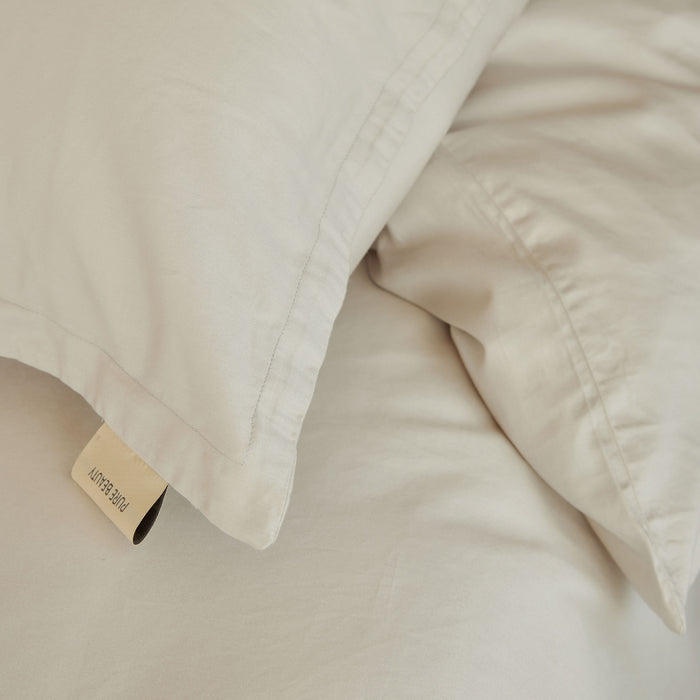 Walra Vintage Satin Dekbedovertrek 240 x 220 cm - Zand