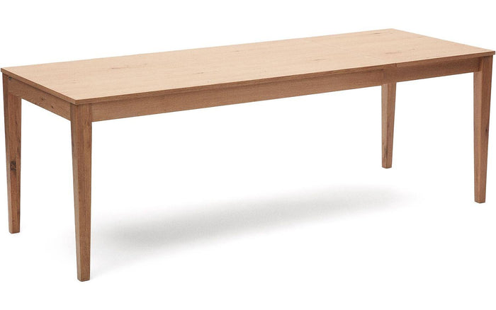 Kave Home - Yain uitschuifbare tafel in eikenfineer en massief eiken