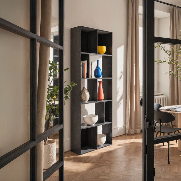 by fonQ Grund Wandkast B 76 cm - Essen / Zwart