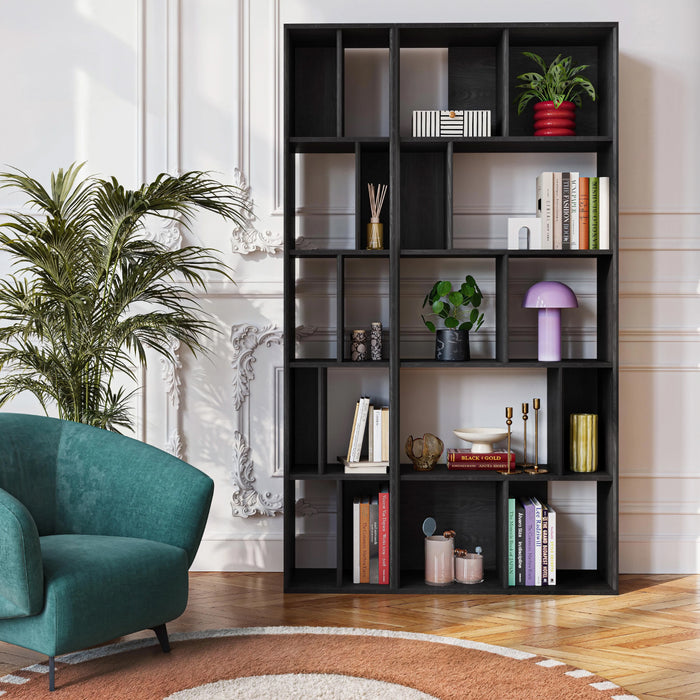 by fonQ Grund Wandkast B 76 cm - Essen / Zwart