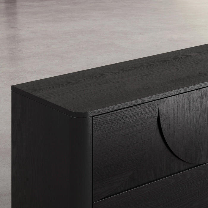 by fonQ Brikk Dressoir B 200 cm - Essen / Zwart