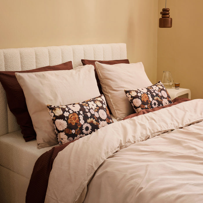 by fonQ Leon Boxspring met Relaxfunctie 180 x 200 cm - Bouclé / Ivoor