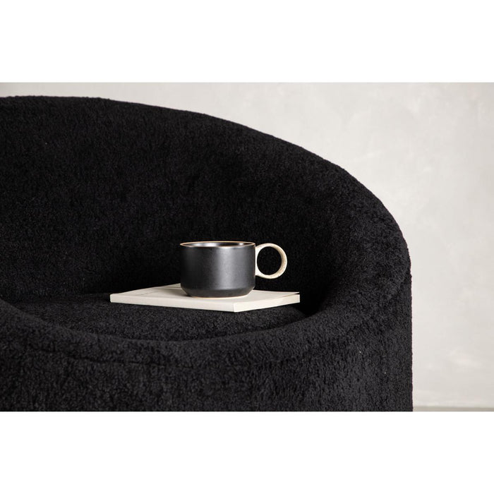 Svea - Nuko fauteuil - teddy - zwart