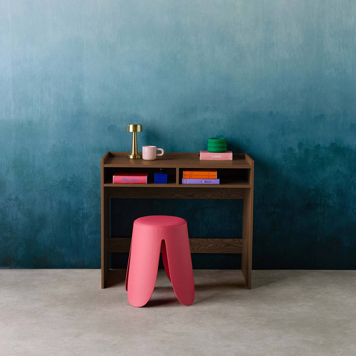 sweeek - Bureau hout decor 2 opbergvakken