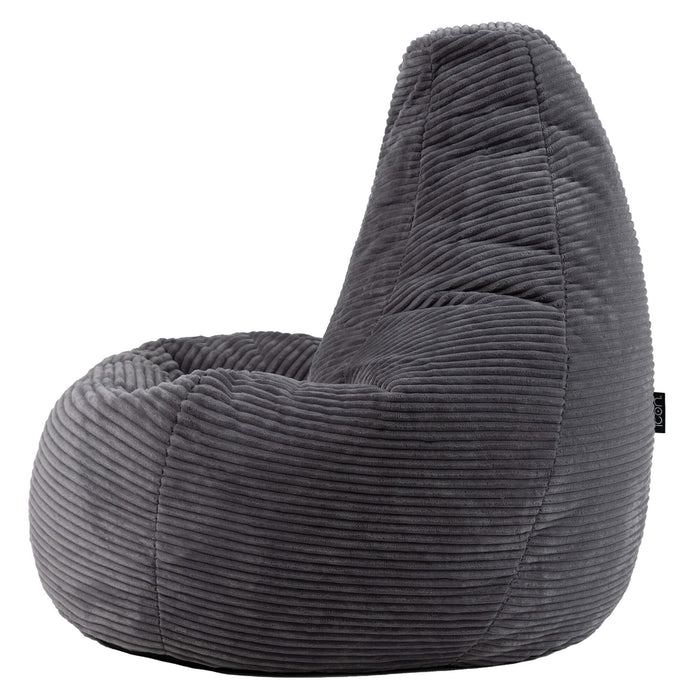 icon Dalton Zitzak - Ribfluweel - Houtskool