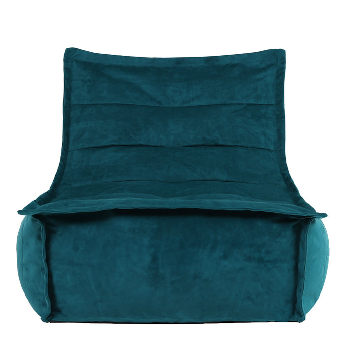 icon Dolce Lounge Zitzak - Velours - Blauwgroen