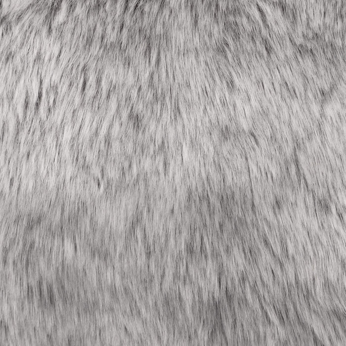 icon Kingston Kinderzitzak - Fluffy Pluche Imitatiebont - Wolfgrijs