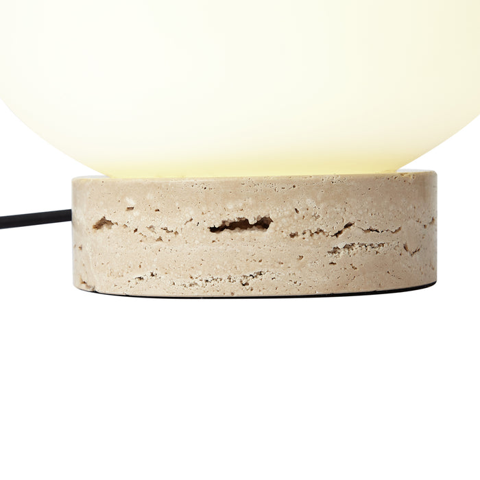 QAZQA Japandi tafellamp beige met opaal glas - Sally