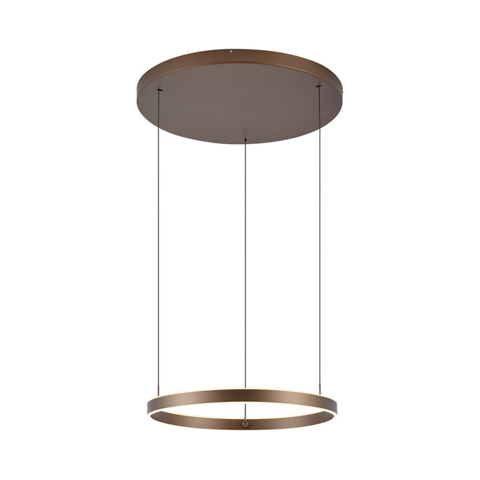 QAZQA Design hanglamp donker brons 3-staps dimbaar easylift - Titmus
