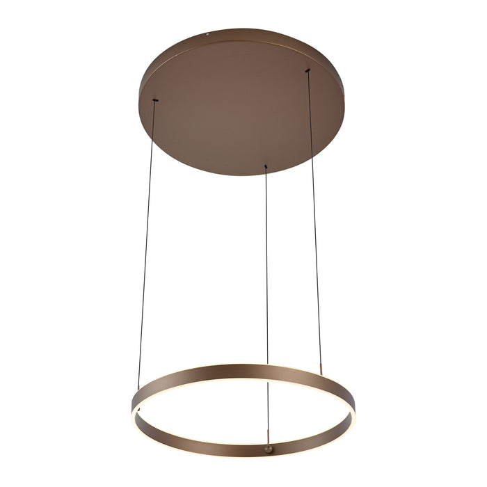 QAZQA Design hanglamp donker brons 3-staps dimbaar easylift - Titmus