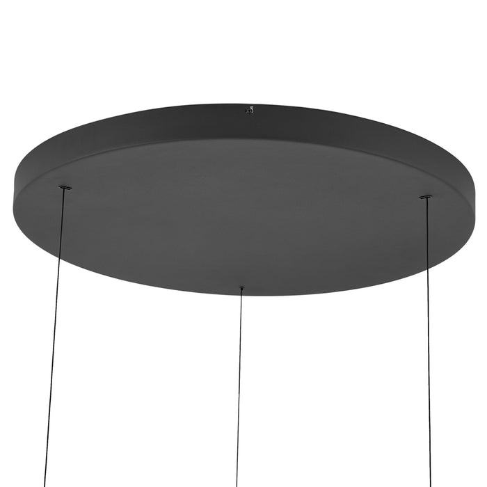 QAZQA Design hanglamp zwart 3-staps dimbaar easylift - Titmus