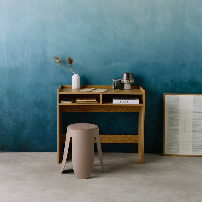 sweeek - Bureau hout decor 2 opbergvakken