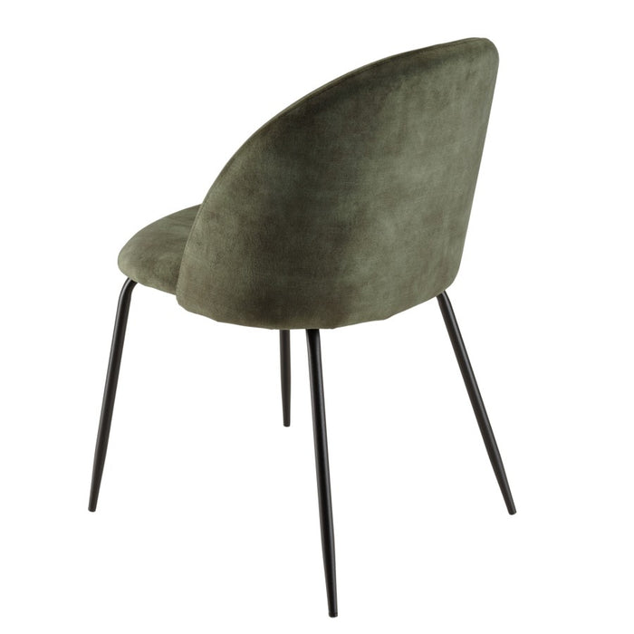 Macabane Set van 2 eetkamerstoelen Augustin velvet