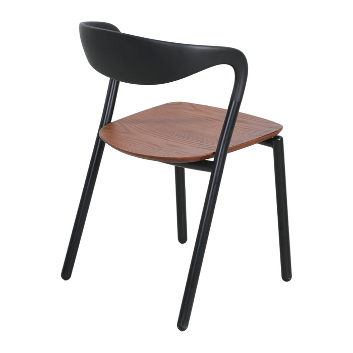 by fonQ Aera Eetkamerstoel - Bruin / Zwart