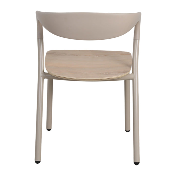 by fonQ Aera Eetkamerstoel - Naturel / Lichtgrijs