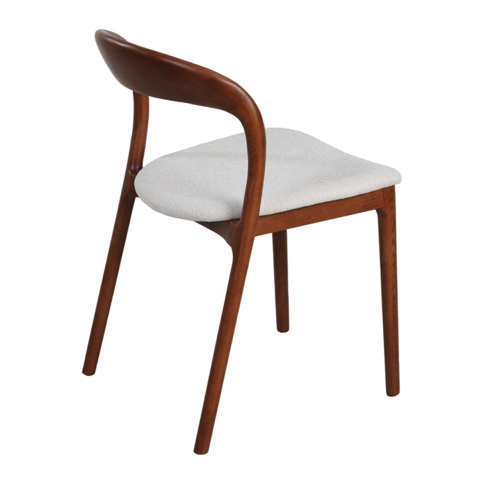 by fonQ Solea Eetkamerstoel - Créme / Walnoot