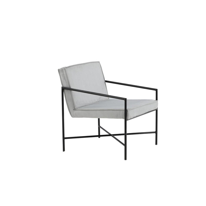 Svea - Nara fauteuil - velvet - grijs