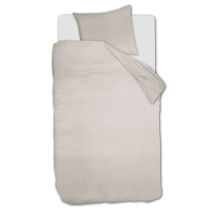 vtwonen Gentle Embrace Dekbedovertrek 140 x 200/220 cm - Zand