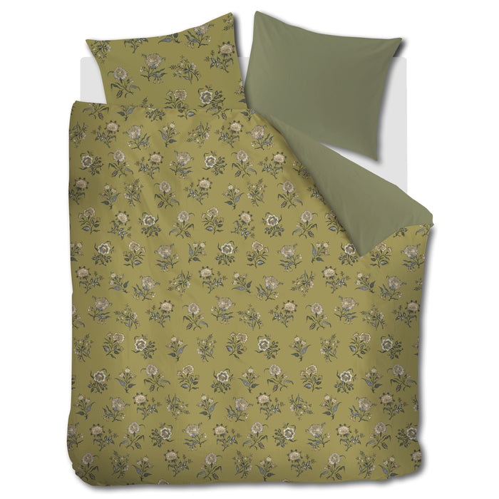 At Home by BeddingHouse Bygone Dekbedovertrek 200 x 200/220 cm - Olive Green