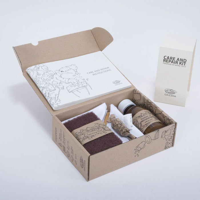 Gazzda Care and repair kit - solid wood whitewash hout