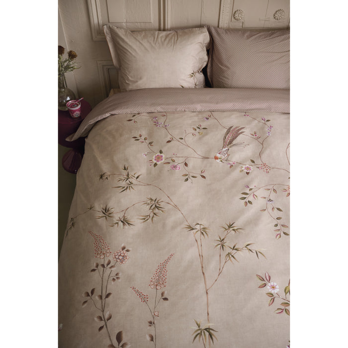 Pip Studio Bamboo Blossom Dekbedovertrek 200 x 200/220 cm - Khaki