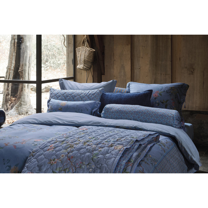 Pip Studio Bustani Dekbedovertrek 140 x 200/220 cm - Blauw