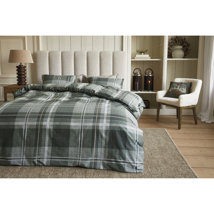 Rivièra Maison Tartan Check Dekbedovertrek 200 x 200/220 cm - Groen