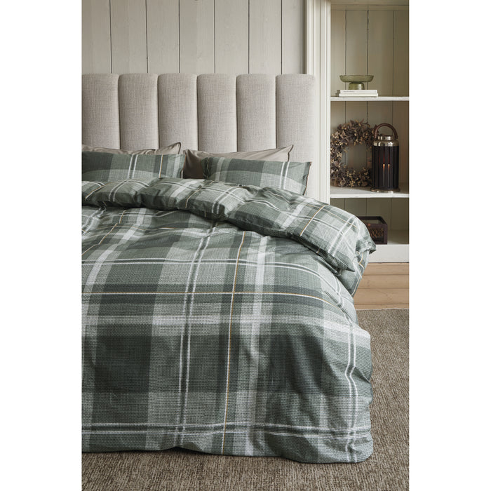Rivièra Maison Tartan Check Dekbedovertrek 140 x 200/220 cm - Groen