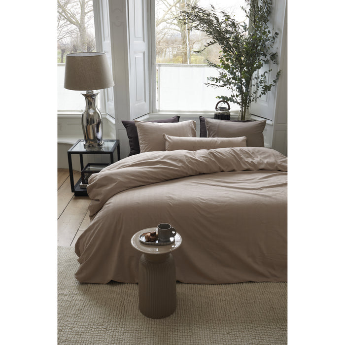 Rivièra Maison Emery Dekbedovertrek 140 x 200/220 cm - Taupe