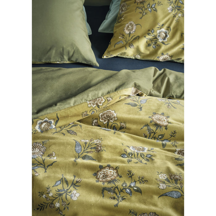 At Home by BeddingHouse Bygone Dekbedovertrek 140 x 200/220 cm - Olive Green