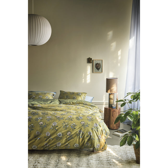 At Home by BeddingHouse Bygone Dekbedovertrek 140 x 200/220 cm - Olive Green