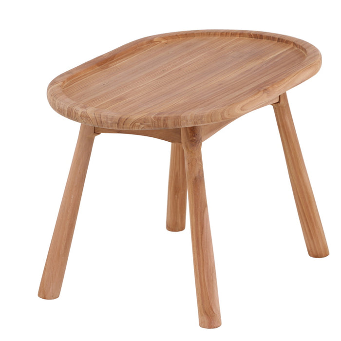 Fjôrd - Bijzettafel Naturel Teakhout - 60x40x40cm - Bohol