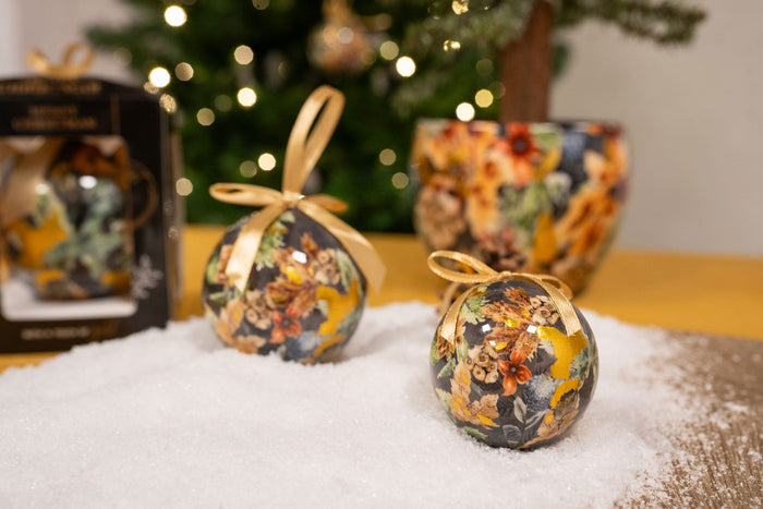 TS Collection - Kerstbal Berry blue - Set van 3