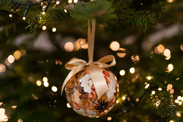 TS Collection - Kerstbal Cotton cream - Los