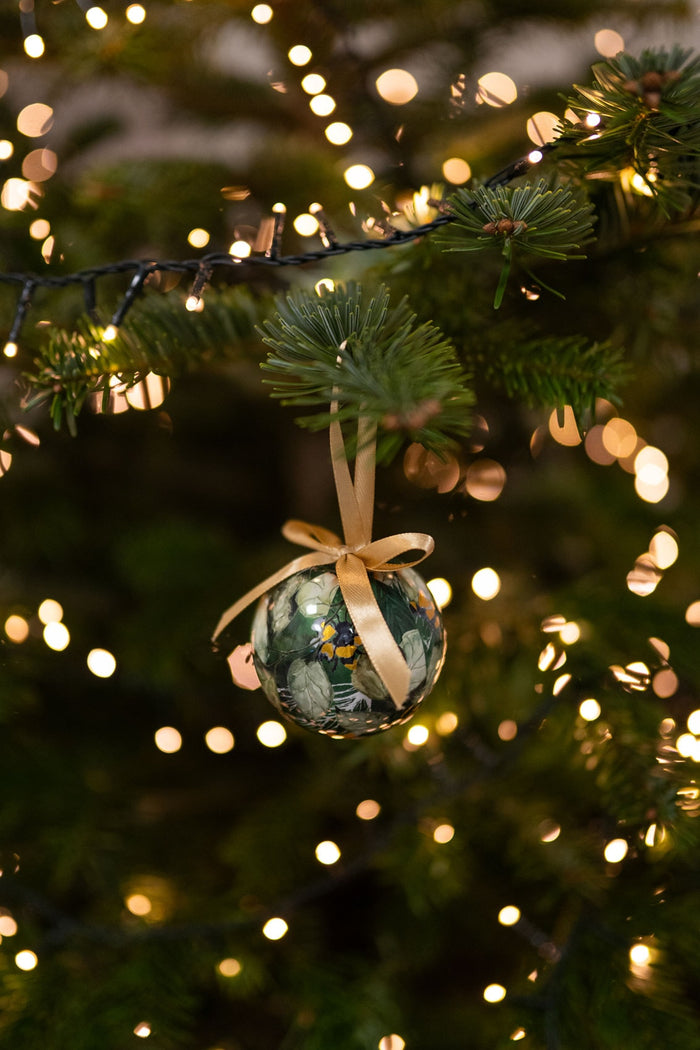 TS Collection - Kerstbal Bee green - Geschenkverpakking